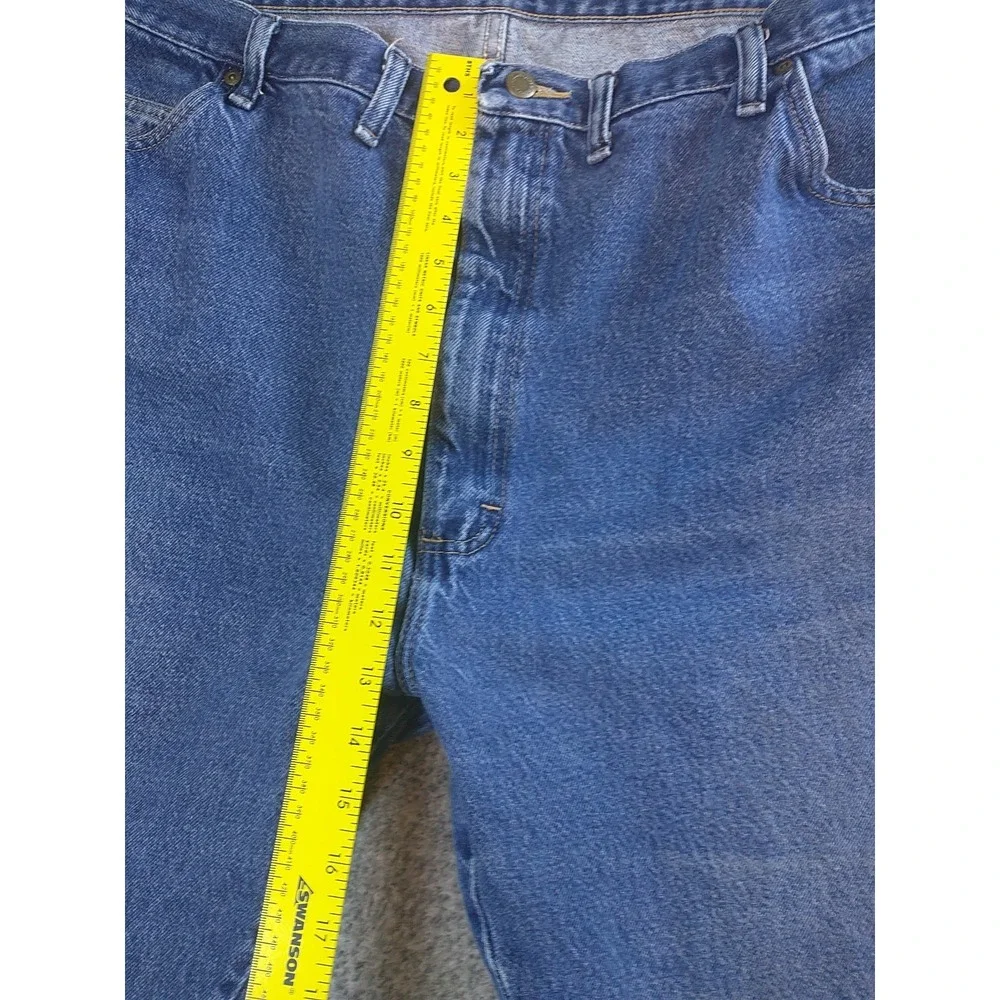 Wrangler Authentics Mens Relaxed Fit Straight Leg Blue Jeans 96501MR 44x29